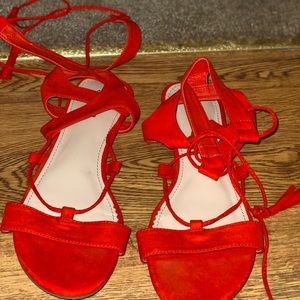 Lacey red sandals.